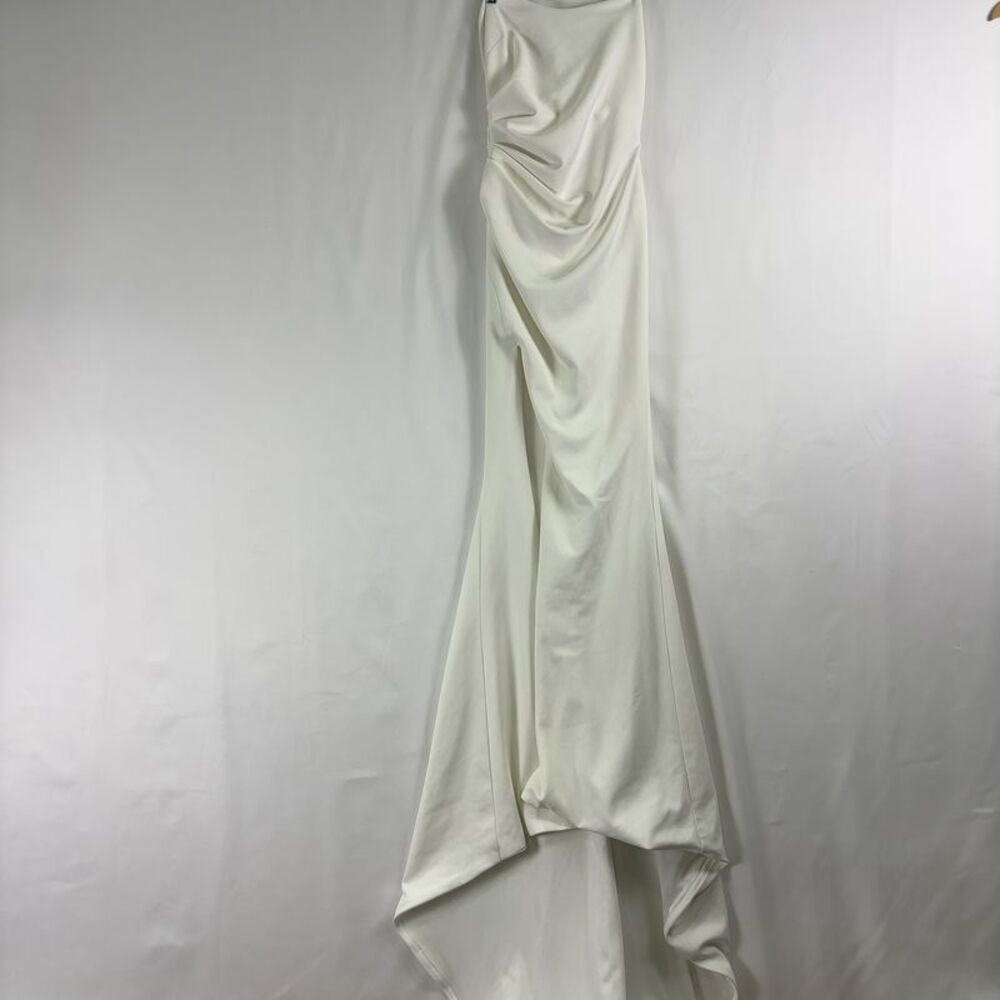 Katie May Cream Strapless Draped Mermaid Bridal Gown